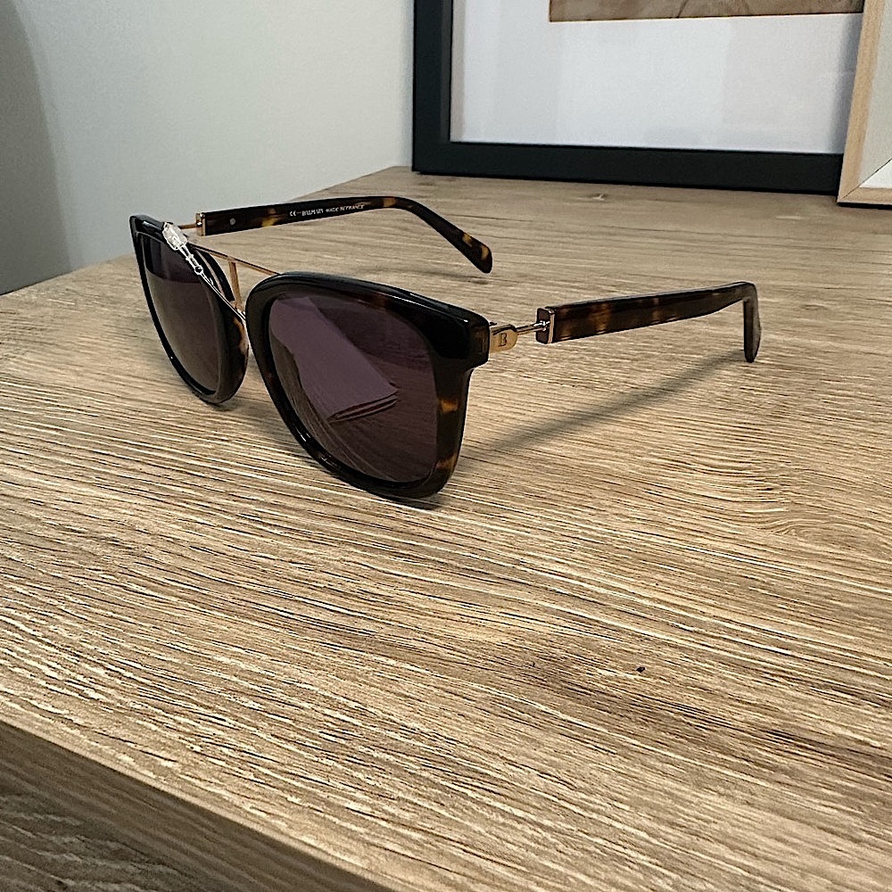 NWT AUTHENTIC Balmain Paris Tortoise Gold Sunglasses BL 2106 - Picture 4 of 4